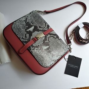 NWT VALENTINA FIORE LEATHER CROSSBODY